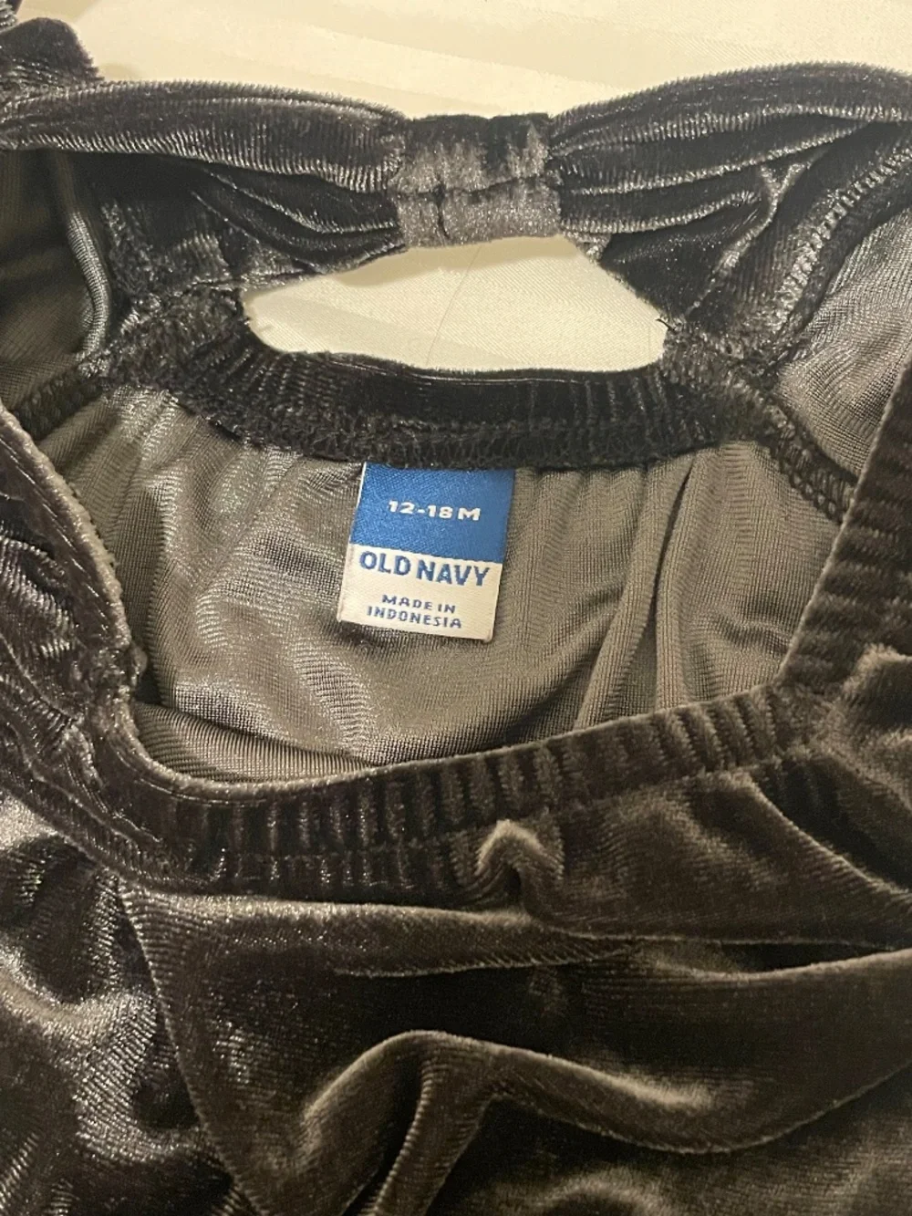 Old Navy gray Velvet Jumpsuit Romper